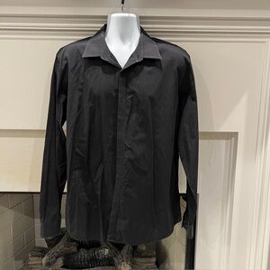 Calvin Klein Slim Fit Cotton Men's Black Striped Shirt